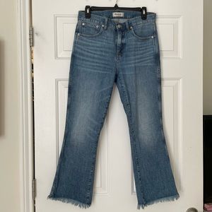 Madewell Cali-Demi Boot Light Wash denim (lightly worn)